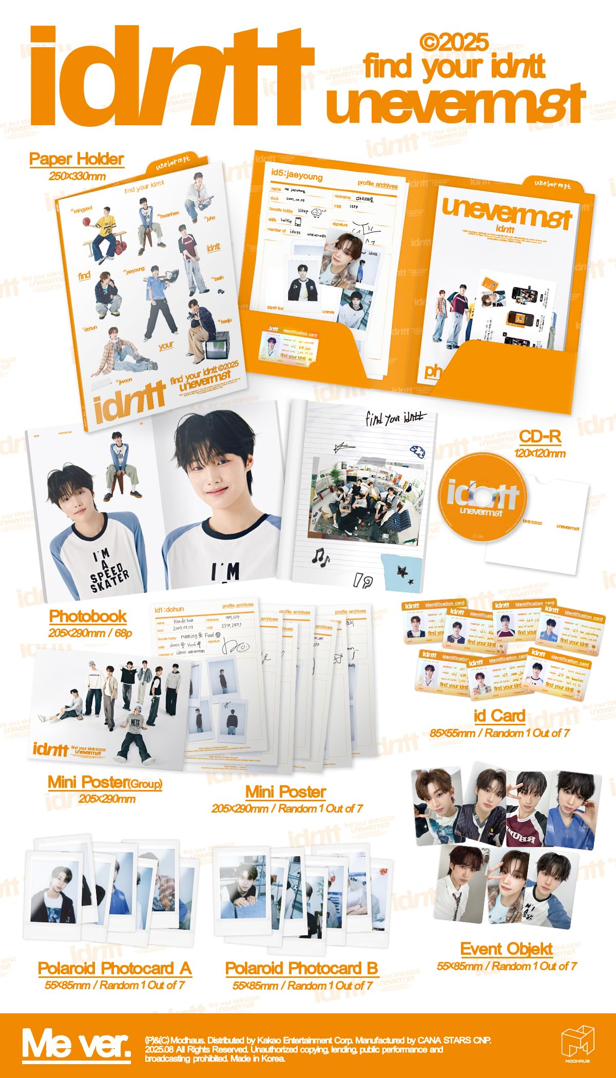 Amazon.co.jp: idntt アイデンティティ - 1st Mini Album unevermet CD